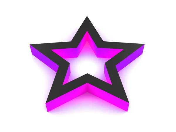 3D Purple Star fond . — Photo