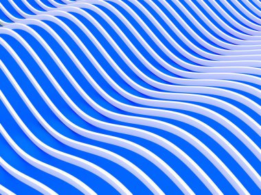 soyut mavi dalgalar arka plan. 3D görüntü.