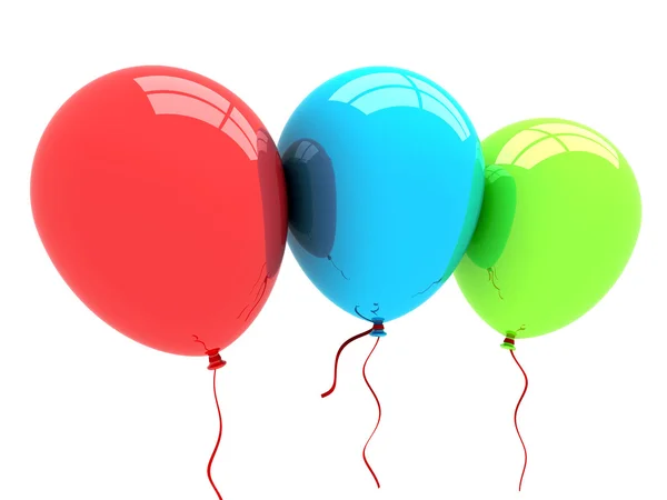 Party balloons background. 3d rendering. — Stock Photo, Image