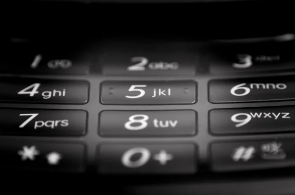 Cell phone keypad close up background — Stock Photo, Image