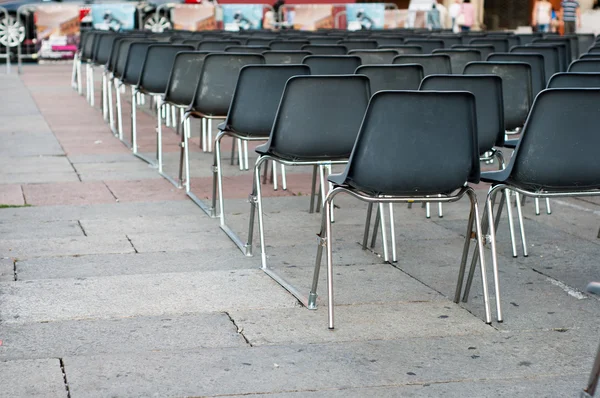 Row of empty seats — Stock Photo, Image