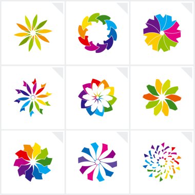 soyut tasarım öğeleri. vektör.