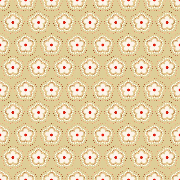 Vintage seamless floral pattern. Vector. — Stock Vector