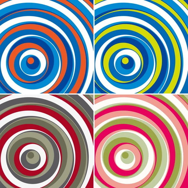 Colorful circles background set. Vector. — Stock Vector