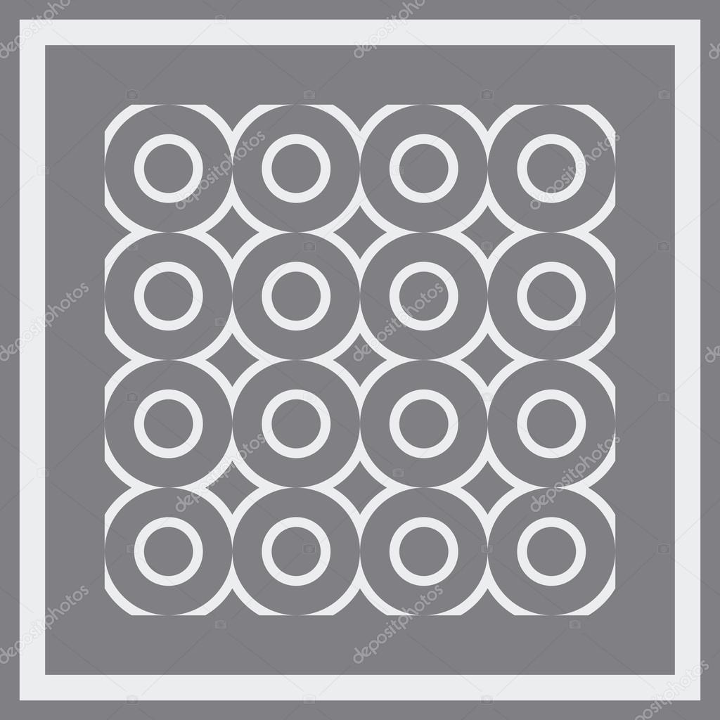 Seamless circles pattern. Vector.