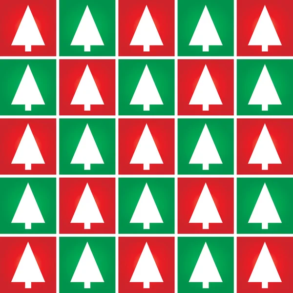 Christmas tree seamless pattern background. Vector. — Stock Vector
