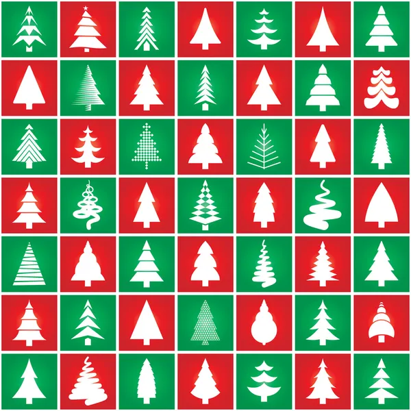 Design silhouette albero di Natale . — Vettoriale Stock