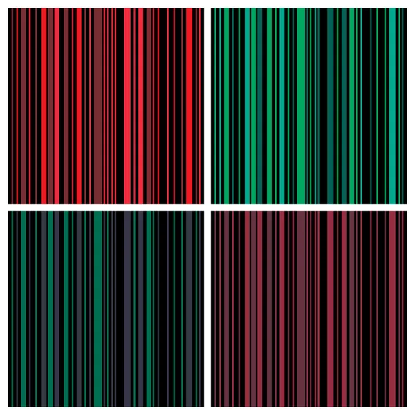 Set of Seamless stripes background pattern — Stock Vector