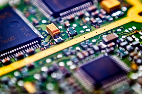 Circuit board close-up — Stockfoto