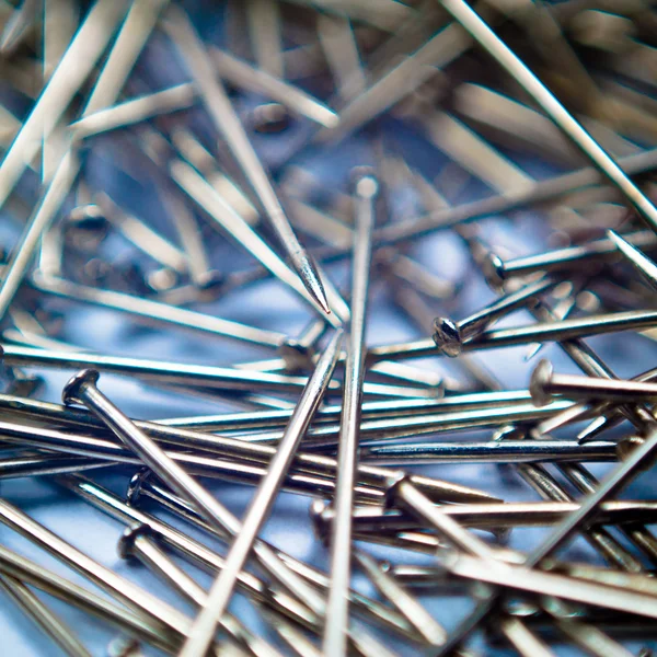 Pushpins background Stock Photo