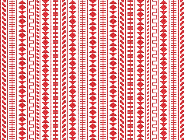 刺繍のシームレスなパターン — ストックベクタ