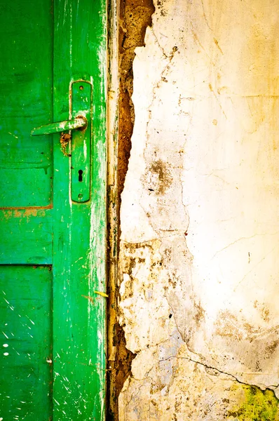 Detalhe maçaneta da porta velha — Fotografia de Stock