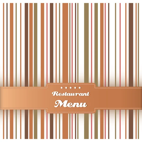 Plantilla de diseño de tarjeta de menú restaurante. Vector . — Vector de stock