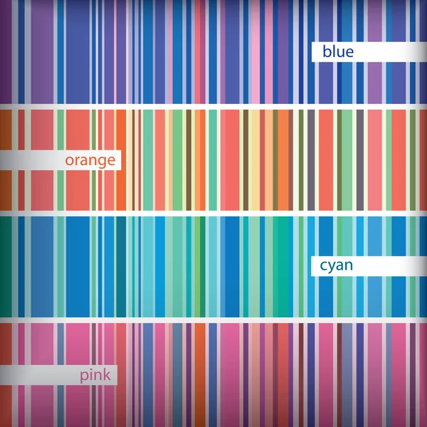 Seamles stripes pattern set. Vector. — Stock Vector