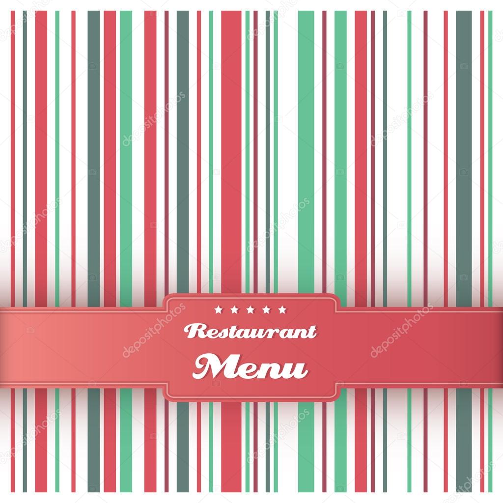 Restaurant menu card design template. Vector.