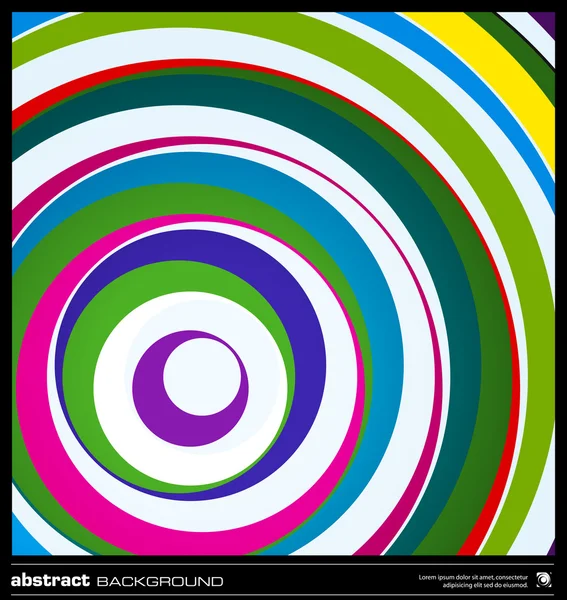 Abstracte kleurrijke cirkels achtergrond vector. — Stockvector