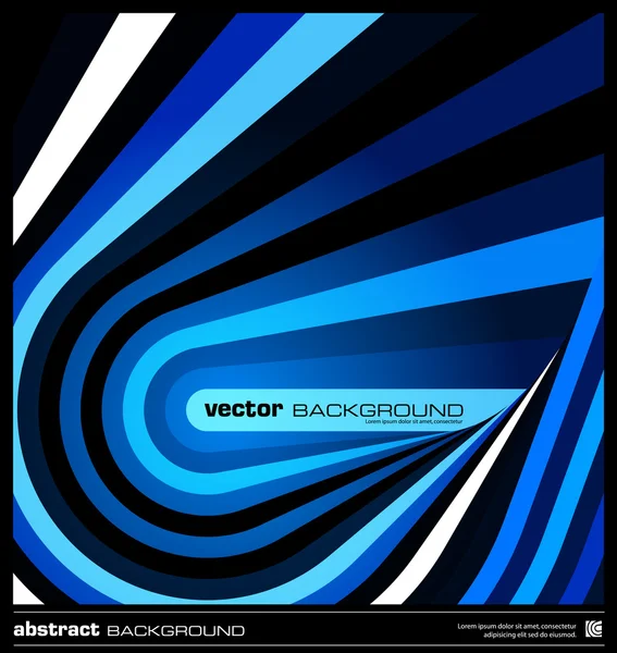 Abstracte blauwe geometrische achtergrond vector — Stockvector