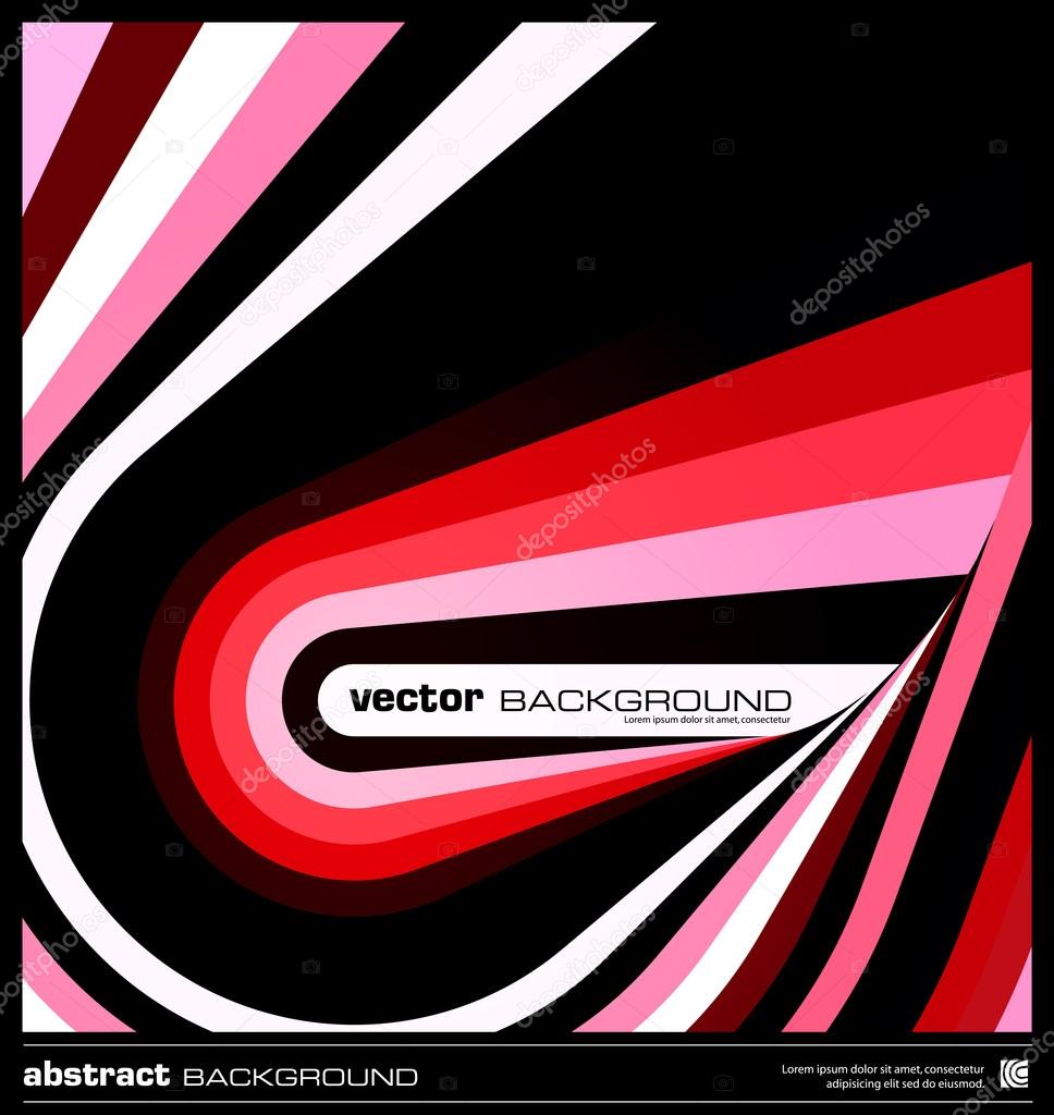 Abstract red geometric background vector