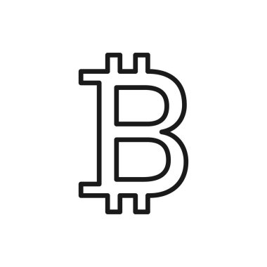 Bitcoin simgeleri. BTC 'de. Madencilik kripto para birimi. Dijital para temalı pankart. Vektör illüstrasyonu