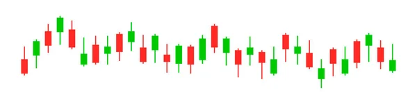 Wymiana Giełda Wykres Świecznik Giełdowy Lub Forex Wykresu Handlowego Analiza — Wektor stockowy