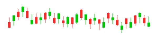 证券交易 股票市场的烛台图或外汇交易图 在线投资分析 金融分析 矢量说明 — 图库矢量图片