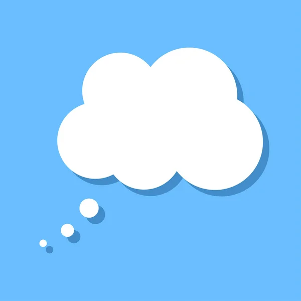 Düşünce baloncukları. Düşün. Boş düşünce bulutu. Vektör illüstrasyonu