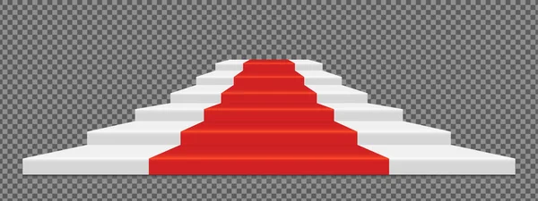 Escalier Avec Tapis Rouge Événement Significatif Passerelle Pour Vip Illustration — Image vectorielle