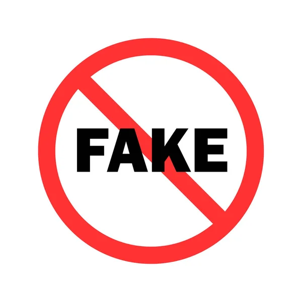 Falešné Falešné Informace Zprávy Médiích Přestaň Předstírat Dezinformace Vektorová Ilustrace — Stockový vektor