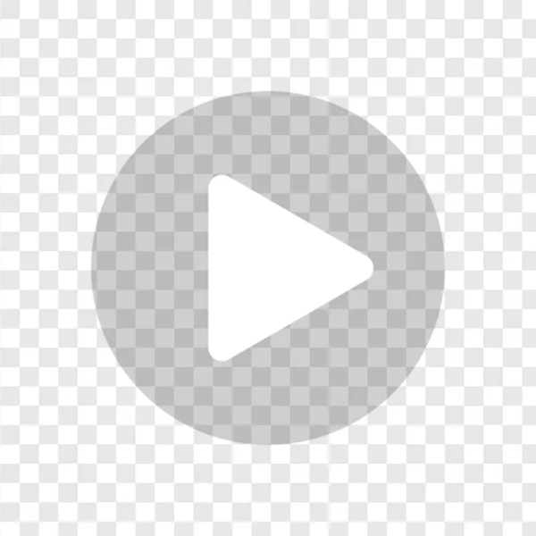 Çal düğmesi simgesi. Şeffaf bir arkaplanda sembol. Video ses oynatıcı. Vektör illüstrasyonu