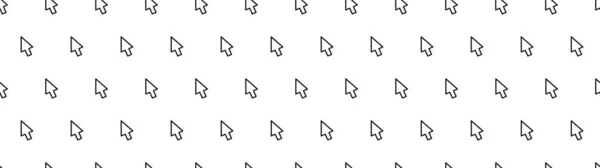 Cursor Nahtlosen Hintergrund Pfeiltasten Mit Der Computermaus Zeiger Symbole Vektorillustration — Stockvektor