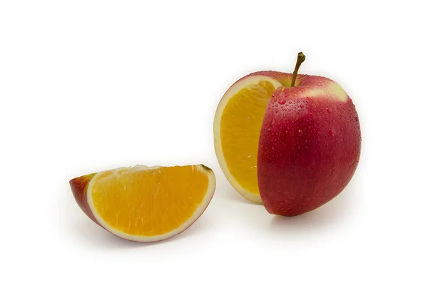 Apple orange — Stock Photo, Image