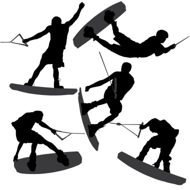 Wakeboarding siluet