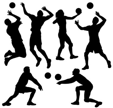 Download Volleyball Silhouette Free Vector Eps Cdr Ai Svg Vector Illustration Graphic Art