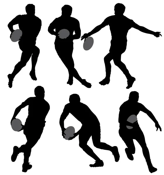 Rugby Silhouette — Stock Vector