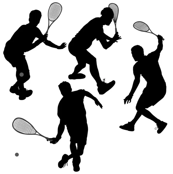Squash spelers — Stockvector