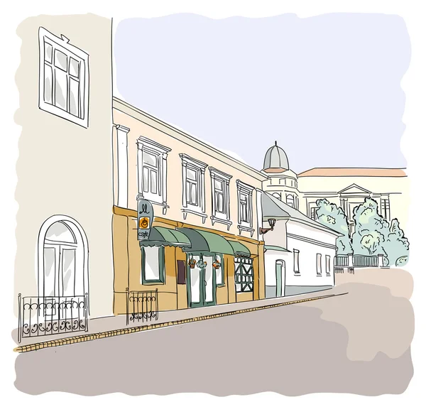 Eski kasabada bir sokak..