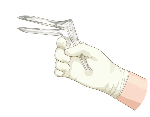 Gynekologické speculum. — Stockový vektor