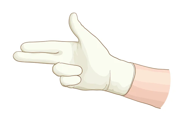 jinekolog el ile lateks eldiven.