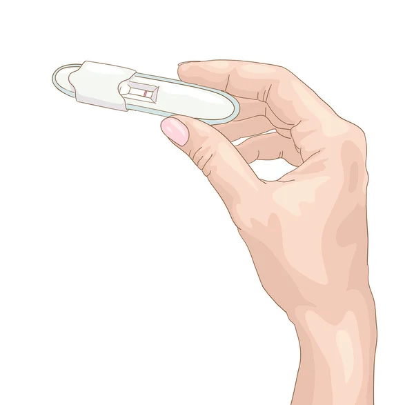 Test na stanovení těhotenství. To je negativní. — Stockový vektor