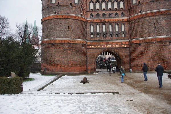 Holstentor Lubecca — Foto Stock