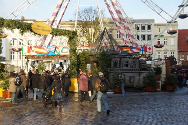 Luebeck Mercado de Natal — Fotografia de Stock