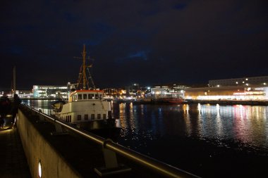 Kiel ışıklı manzarası, gece