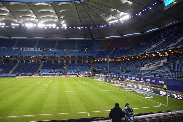 A Hsv-Arena alatt a játék Hamburg vs. Frankfurt — Stock Fotó