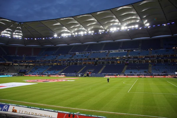 El HSV Arena durante el partido Hamburgo vs. Frankfurt — Foto de Stock