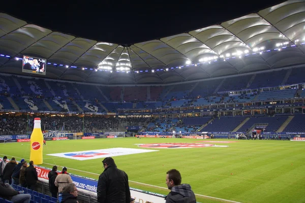 A Hsv-Arena alatt a játék Hamburg vs. Frankfurt — Stock Fotó