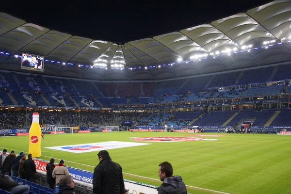 A Hsv-Arena alatt a játék Hamburg vs. Frankfurt Jogdíjmentes Stock Képek