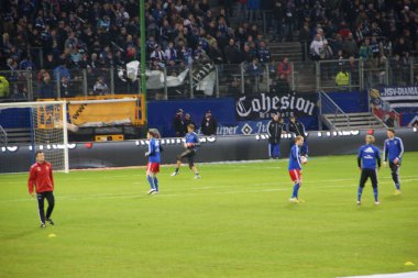 hamburg Spor Kulübü hsv oyuncu ısınıyor