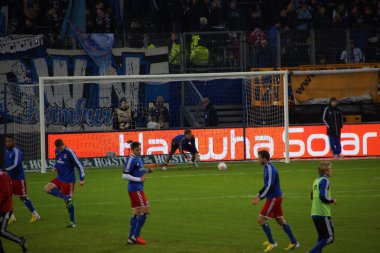 hamburg Spor Kulübü hsv oyuncu ısınıyor