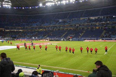 oyuncu futbol kulübü eintracht ısınma Frankfurt