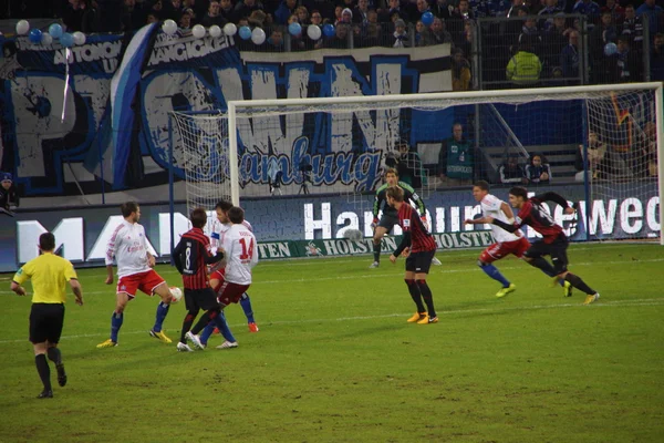 El partido de fútbol Hamburgo vs Frankfurt — Foto de Stock
